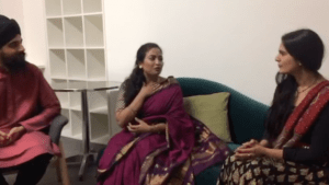 Aashi Gahlot interviewing Debasmita Bhattacharya and Gurdain Rayatt