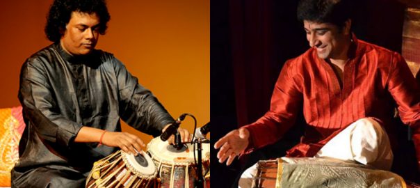 An image showing two feature artistes performing at Rhythm Utsav 2019.