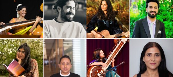 A composite image of the eight artists on the programme.