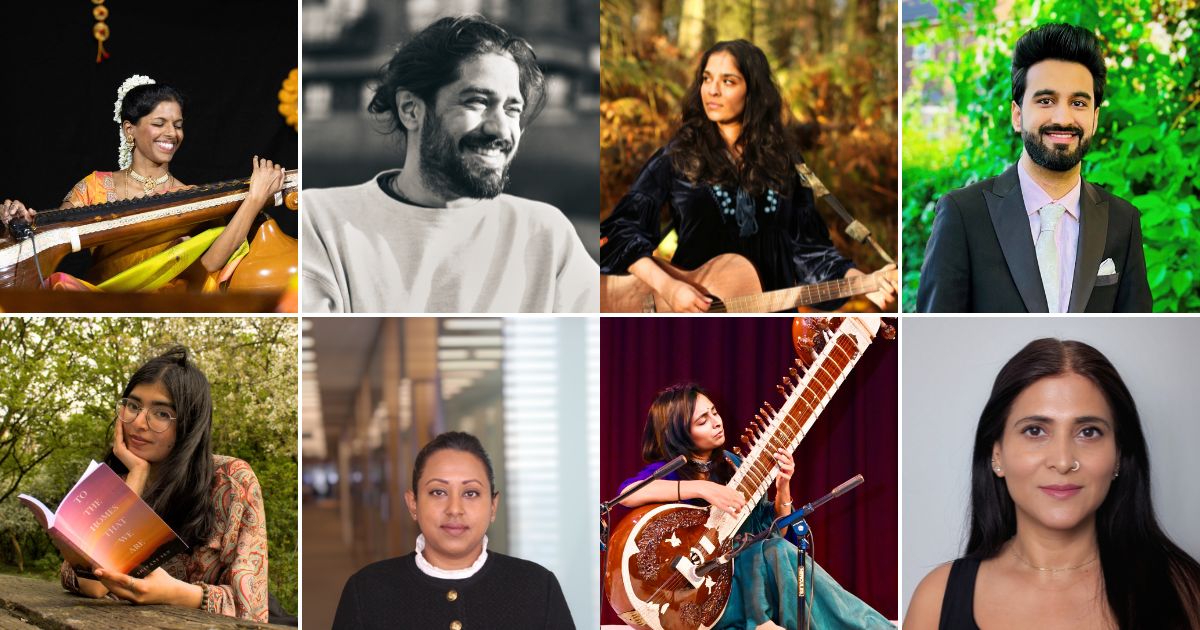 A composite image of the eight artists on the programme.
